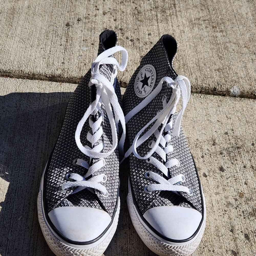 Converse All Star Gray Scale Triangle Pattern
